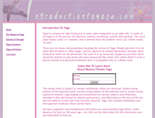 Tablet Screenshot of introductiontoyoga.com